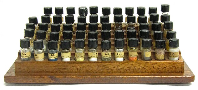 Eimer & Amend, New York. Reagents for  Chemical Microscopy, Shillaber Model Set No. 2, c. 1930